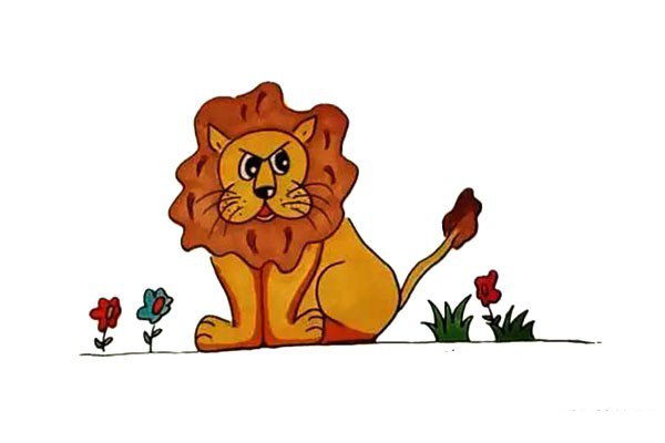 怎么画狮子-1