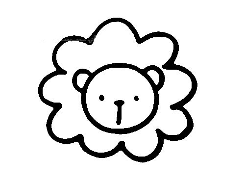 简单的小狮子简笔画画法-2