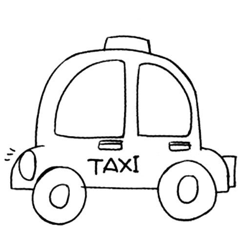 Q版交通工具_出租车-1