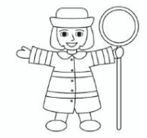 幼儿园人物简笔画教案《校车老师》-4