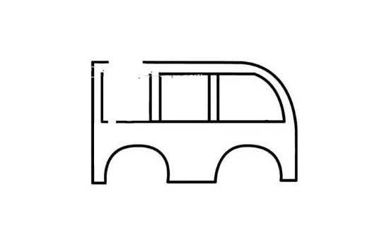 卡通校车简笔画教程-4