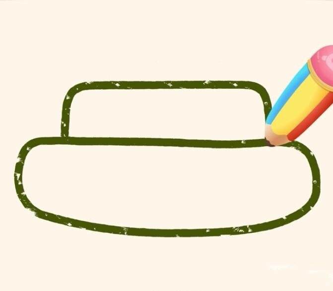 神奇简笔画_坦克-3