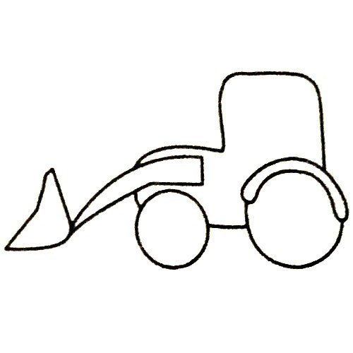 铲车简笔画大全及画法步骤-2