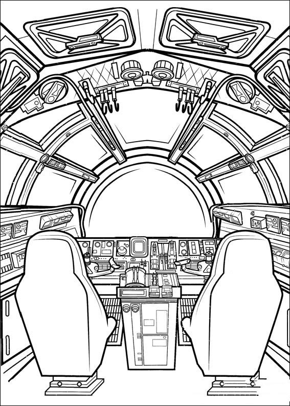 星球大战_宇宙飞船简笔画-1