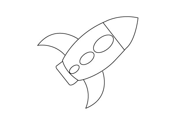 宇宙飞船简笔画怎么画-5