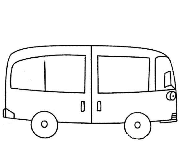 中巴车简笔画图片-1