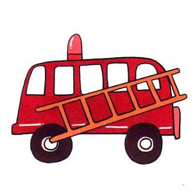 四步画出可爱简笔画_十万火急的救护车-8