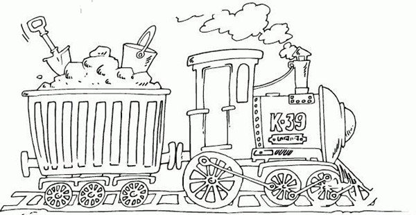 运煤的蒸汽火车-1