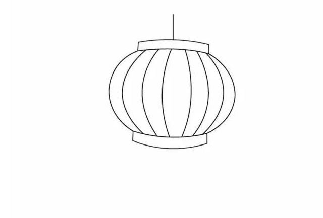 元宵节灯笼怎么画-4