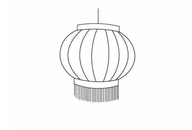 元宵节灯笼怎么画-5