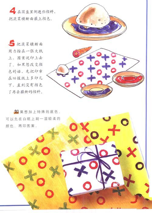 幼儿手工制作：如何自制蔬菜印章-2