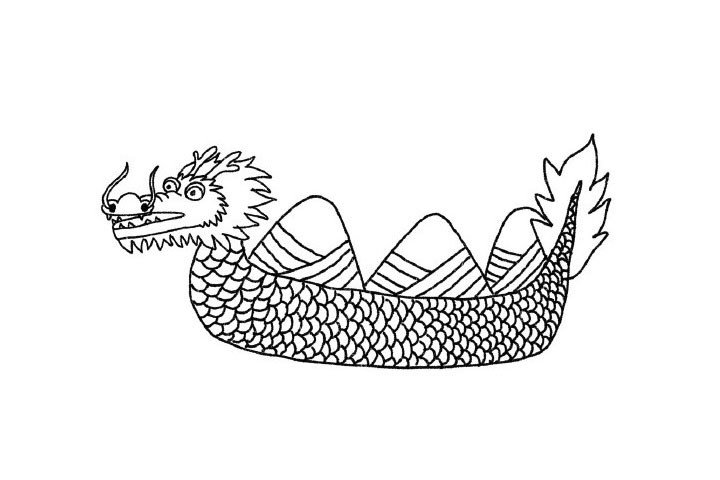 端午节简笔画步骤图-4