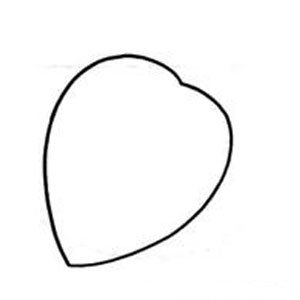 草莓简笔画步骤图-1