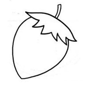 草莓简笔画步骤图-3