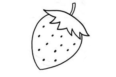 草莓简笔画步骤图-4
