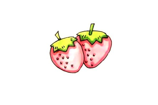 草莓怎么画-1