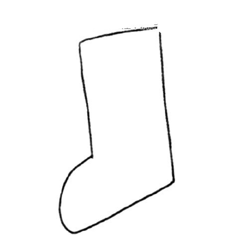 冬天元素简笔画_雪地靴-3