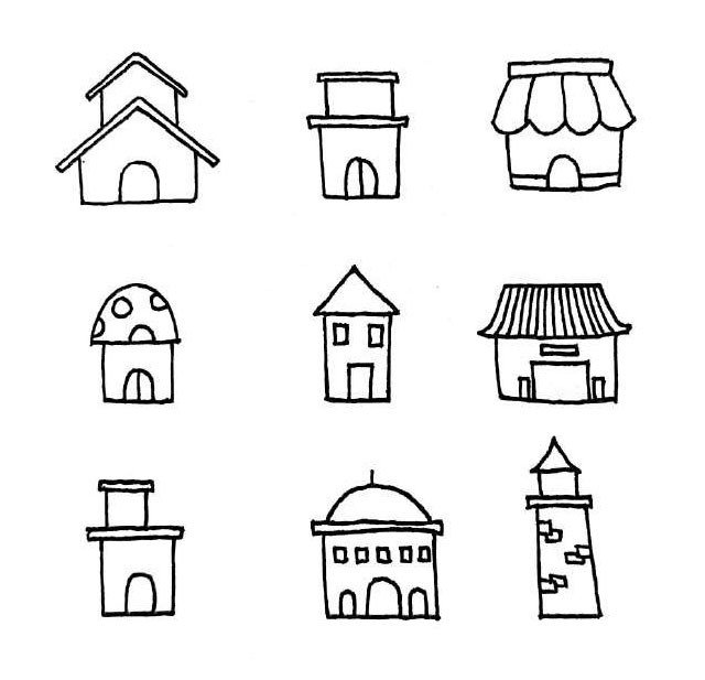 81种房子的画法简笔画图片-1