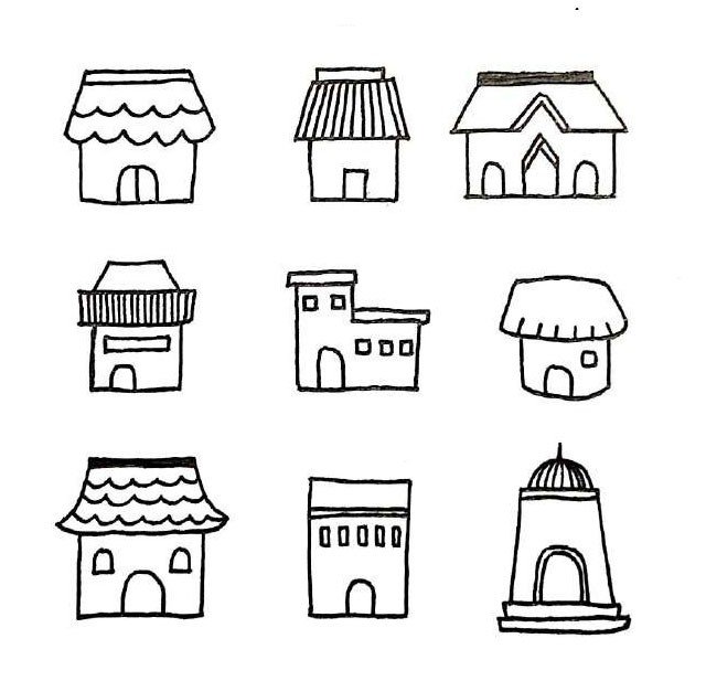 81种房子的画法简笔画图片-7