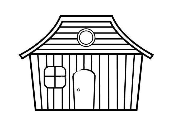 小木屋怎么画-6