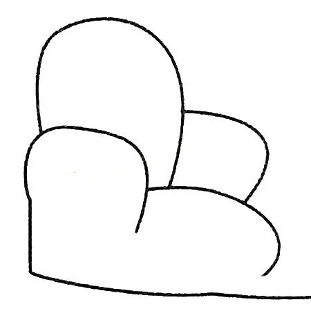 沙发简笔画教程-3