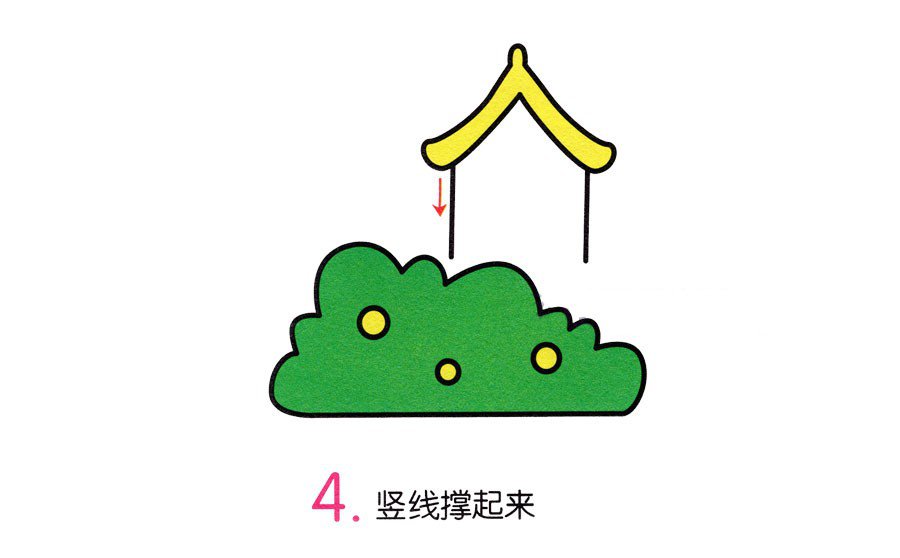 林间小亭简笔画-4