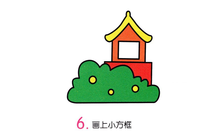 林间小亭简笔画-6