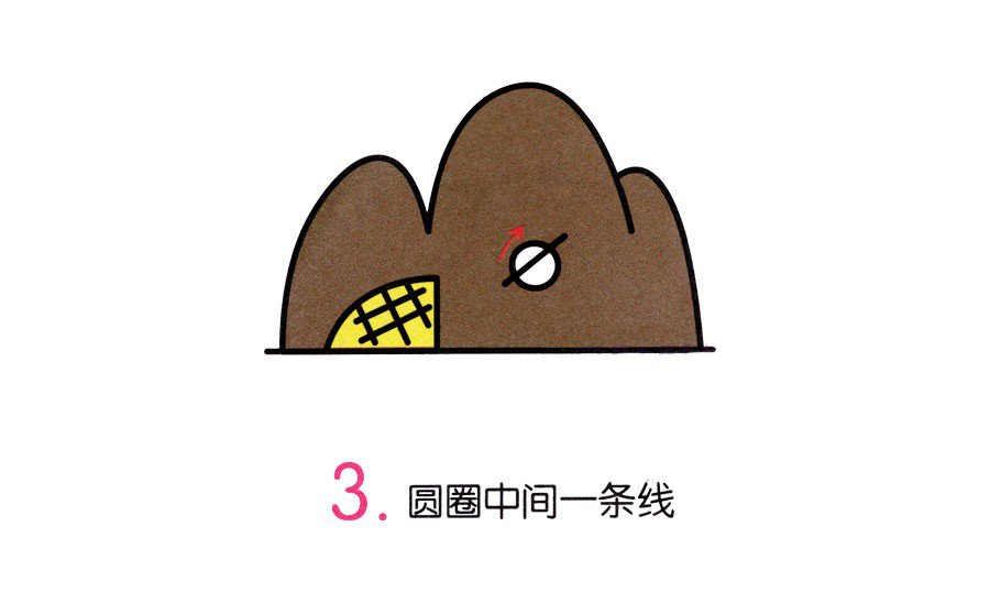 山间垂钓简笔画-3
