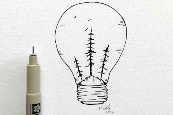 好看的风景简笔画-2