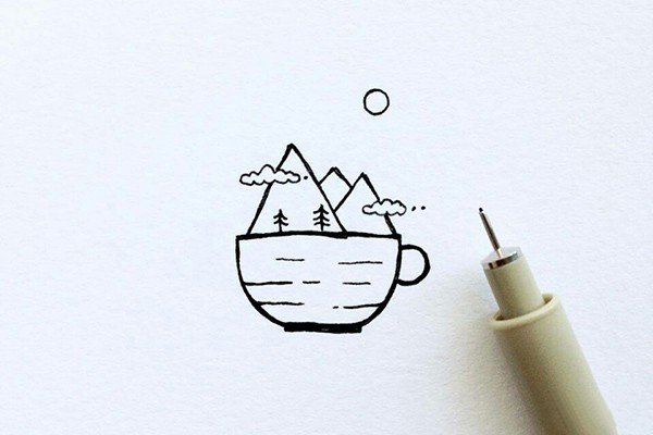 好看的风景简笔画-7