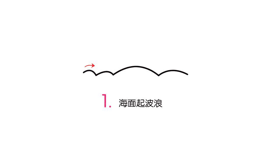火山喷发简笔画-1