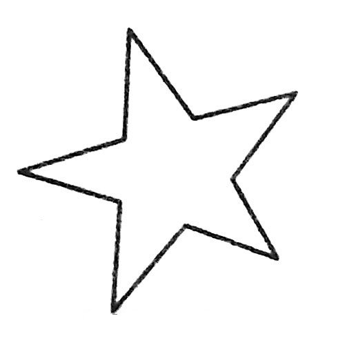 星星的简笔画画法-1