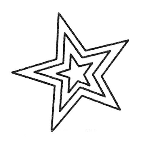 星星的简笔画画法-3