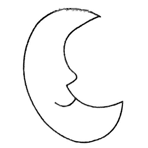月亮简笔画画法-2