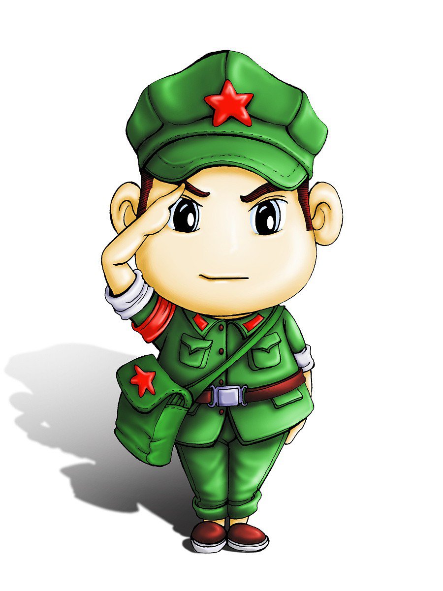 关于红军长征的简笔画_红军长征人物简笔画-1