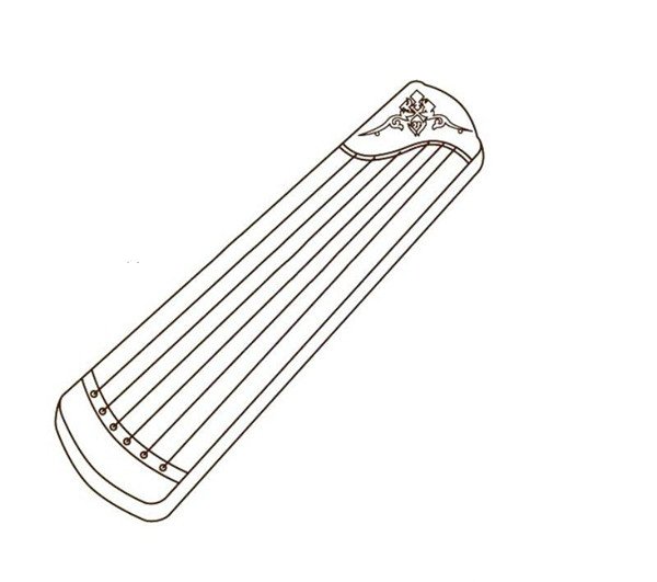 古琴简笔画图片-1
