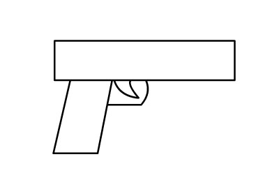 幼儿简笔画玩具枪的画法-2