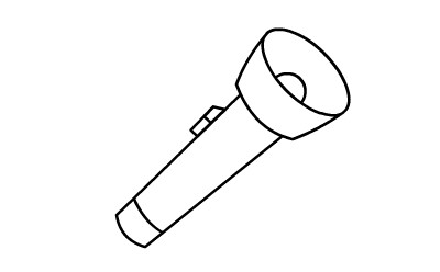 简笔画手电的画法-5