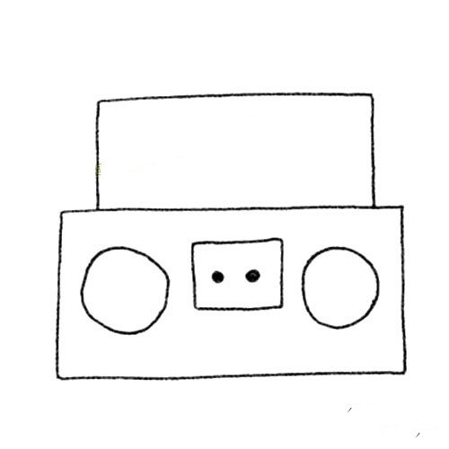 录音机简笔画图片-1