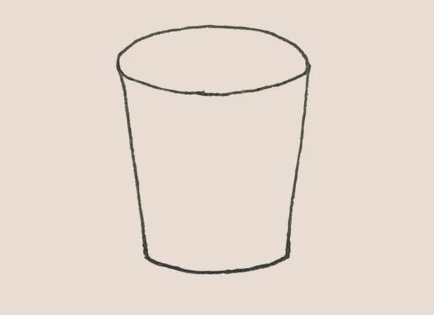 简笔画木桶-2