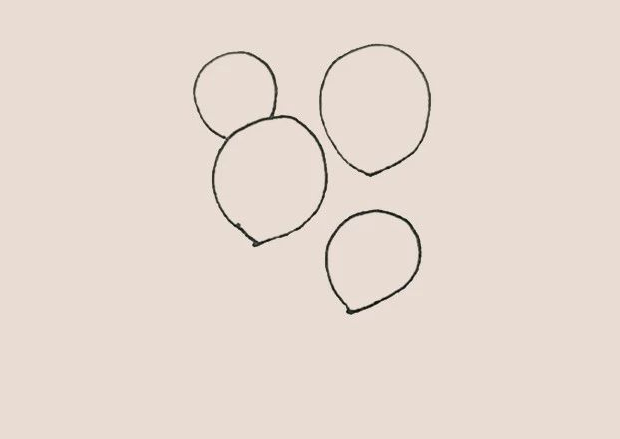 简笔画之彩色气球-2