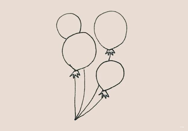 简笔画之彩色气球-4