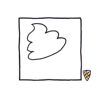 四步画出可爱简笔画_柔软蛋卷冰淇淋-1