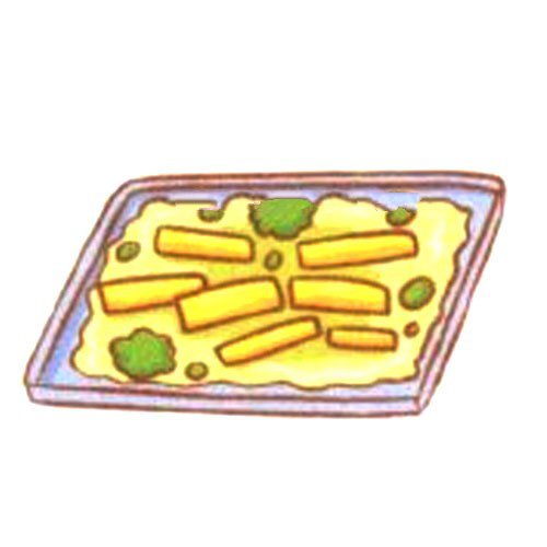 烤土豆简笔画教程-5