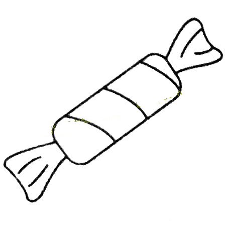 糖果简笔画大全及画法步骤-3