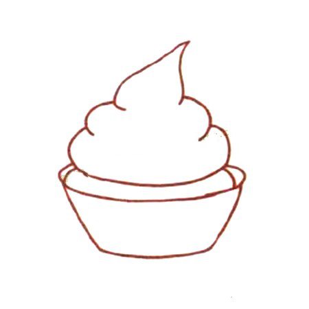 Q版蛋糕简笔画教程-3