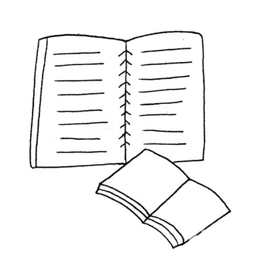 笔记本简笔画图片-3