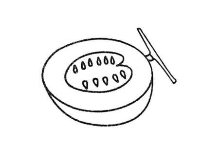 哈密瓜简笔画大全及画法步骤-4