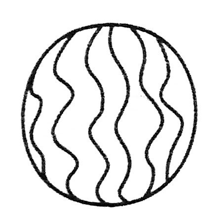 西瓜简笔画大全及画法步骤-3