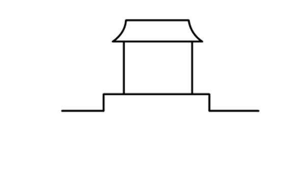 简笔画牌坊的画法-2